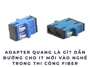 Adapter Quang Là Gì? Dẫn Đường Cho IT Mới Vào Nghề Trong Thi Công Fiber